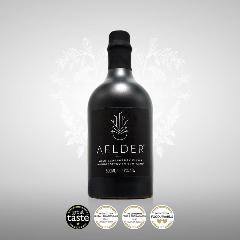 LIMITED EDITION - Vintage AELDER wild spiced elderberry liqueur 17%ABV 500ml